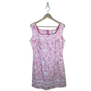 Floral Pink Sleeveless Dress